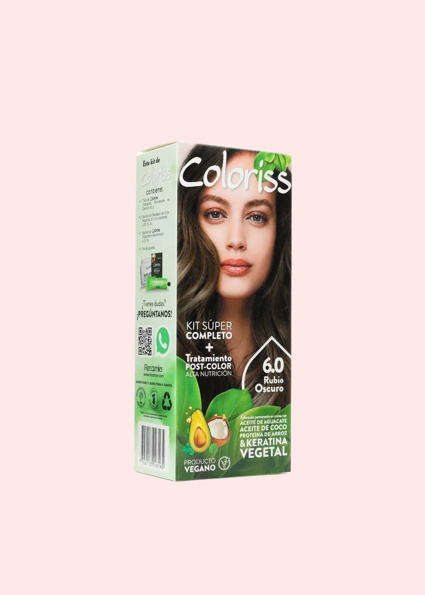 RECAMIER COLORISS TINTE KIT N°6.0 *50 G