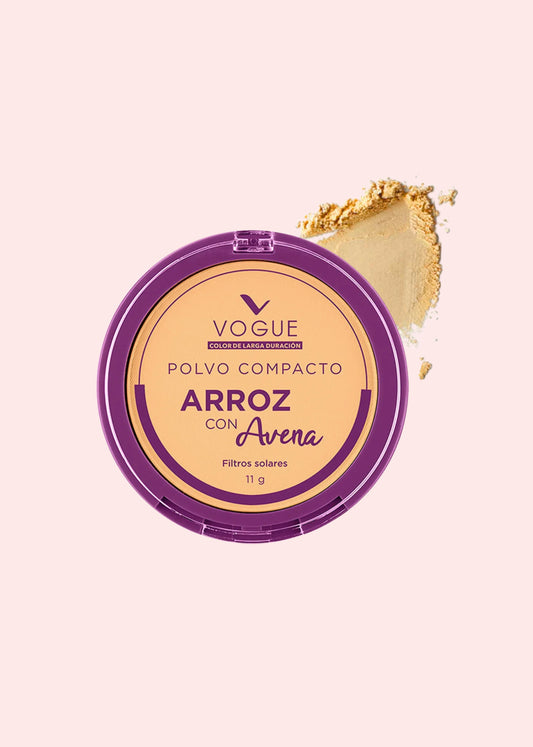 Vogue Polvo Compacto Arroz Y Avena Vainilla 11Gr
