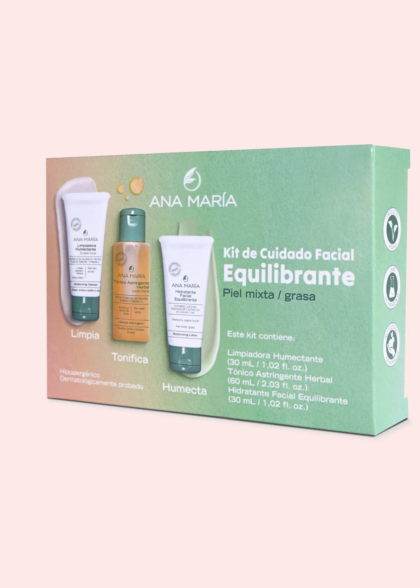 ANA MARIA KIT CUIDADO FACIAL PIEL GRASA MIXTA