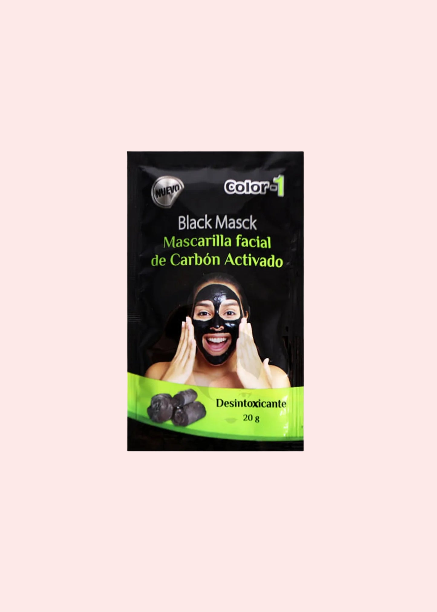 COLOR-1 MASCARILLA NEGRA CARBON ACTIVADO 20G SOBRE