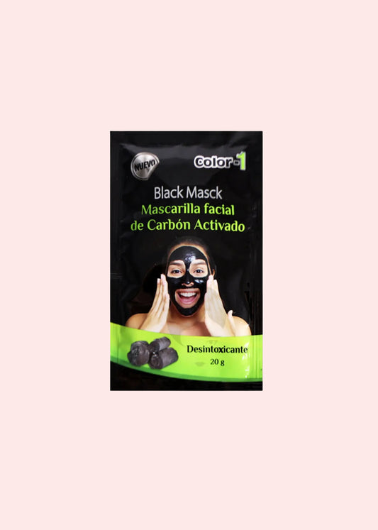 COLOR-1 MASCARILLA NEGRA CARBON ACTIVADO 20G SOBRE