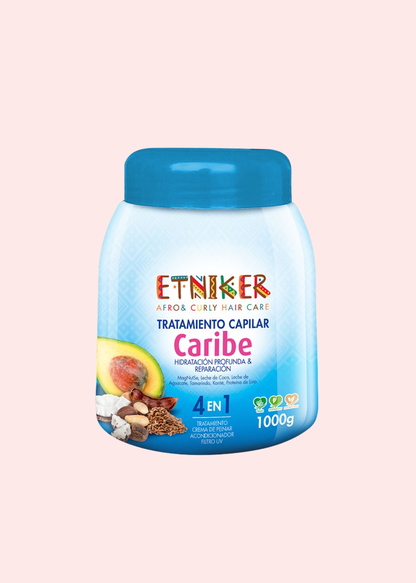 Etniker Tratamiento Capilar Caribe 4 En 1 *1000 Ml