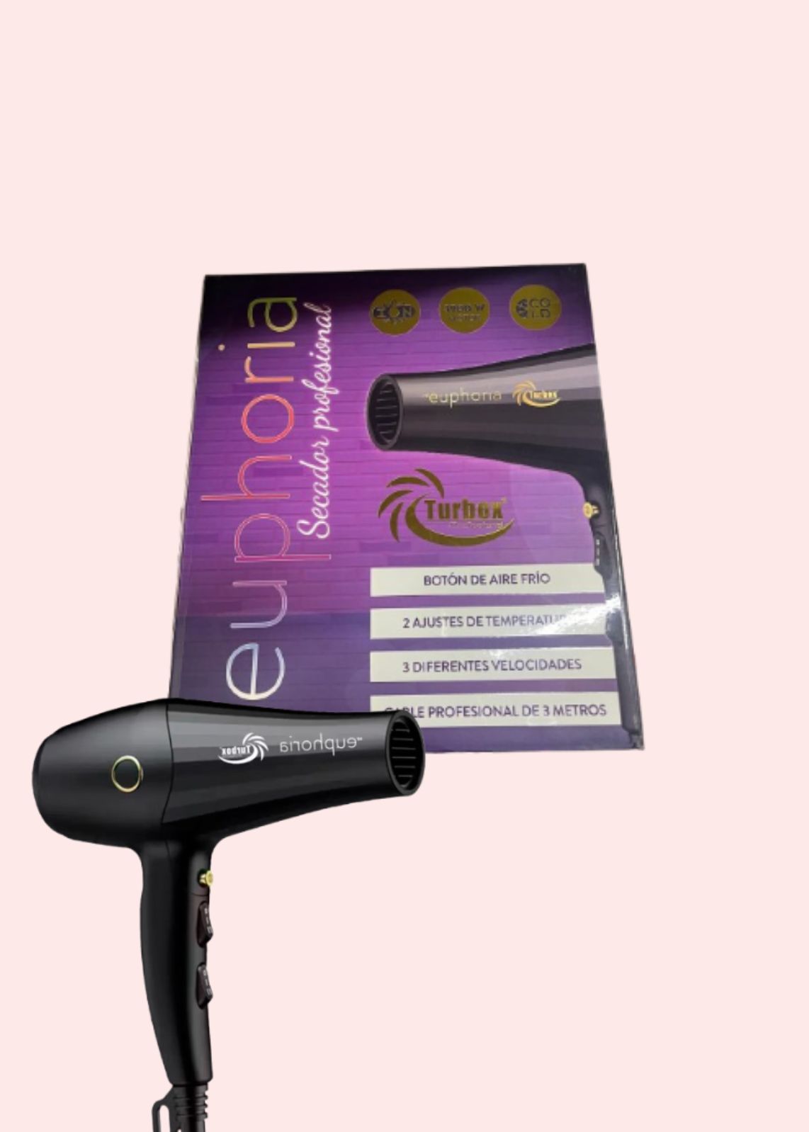 TURBOX SECADOR PROFESIONAL 3900 W NT-EUPHORIA
