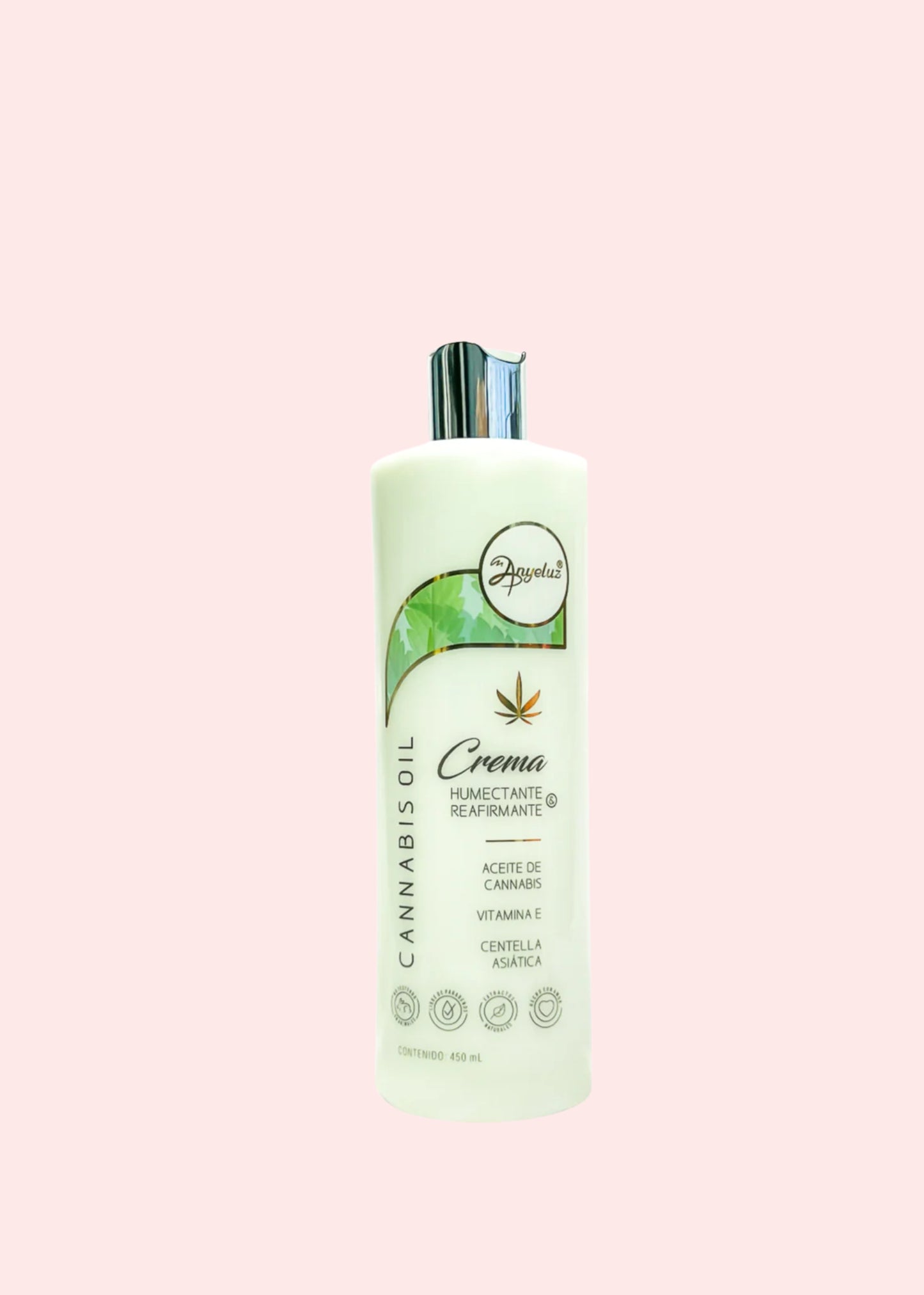 ANYELUZ CREMA HUMECTANTE REAFIRMANTE CANNABIS 450 ML