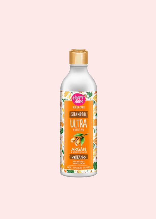 HAPPY ANNE SHAMPOO ULTRA NUTRITIVO ARGAN Y ACEITE DE ACAI 340ML