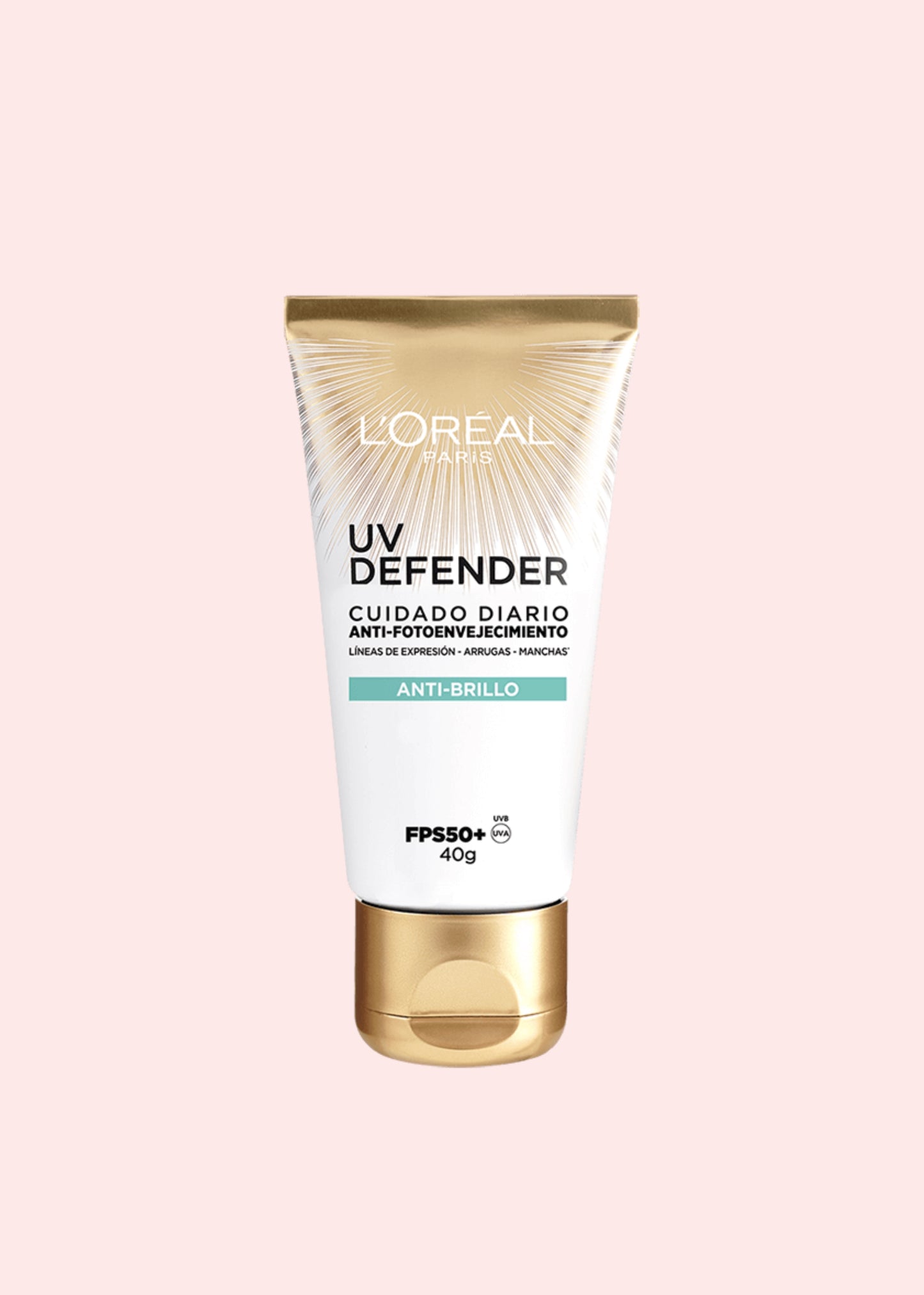 Loreal Bloqueador Facial Anti Brillo Uv Defender 40 Ml