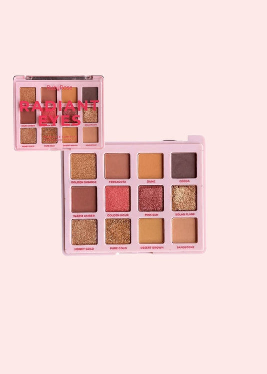RUBY ROSE PALETA DE SOMBRAS RADIANT EYES 12 TONOS