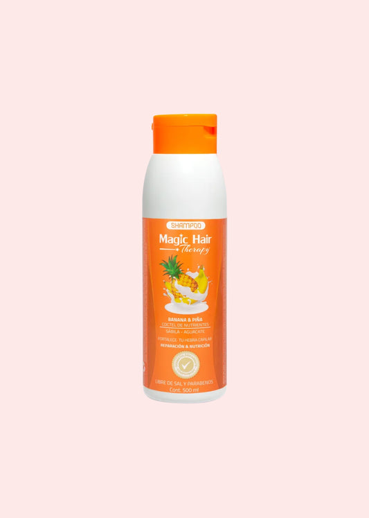 MAGIC HAIR SHAMPOO THERAPY BANANA Y PIÑA 500 ML