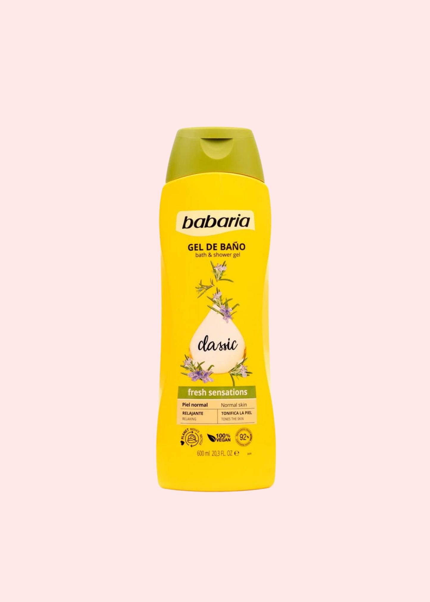 BABARIA GEL DE BAÑO CLASSIC TONIFICANTE 600 ML
