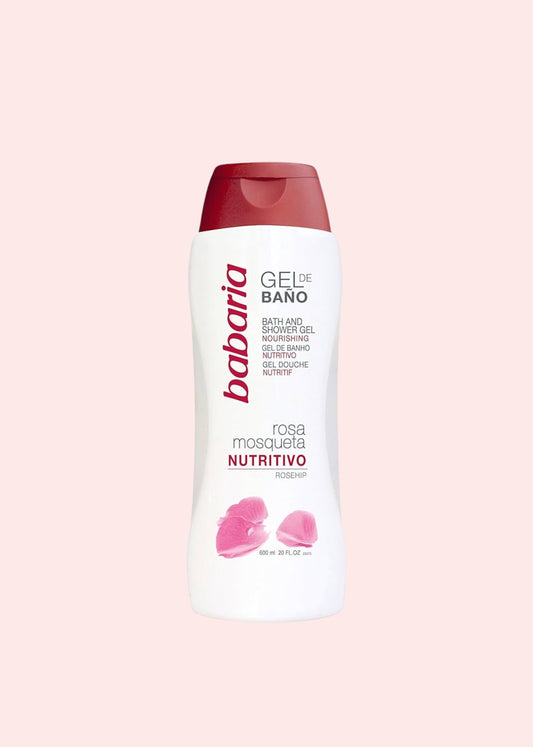 BABARIA GEL DE BAÑO ROSA MOSQUETA 600 ML