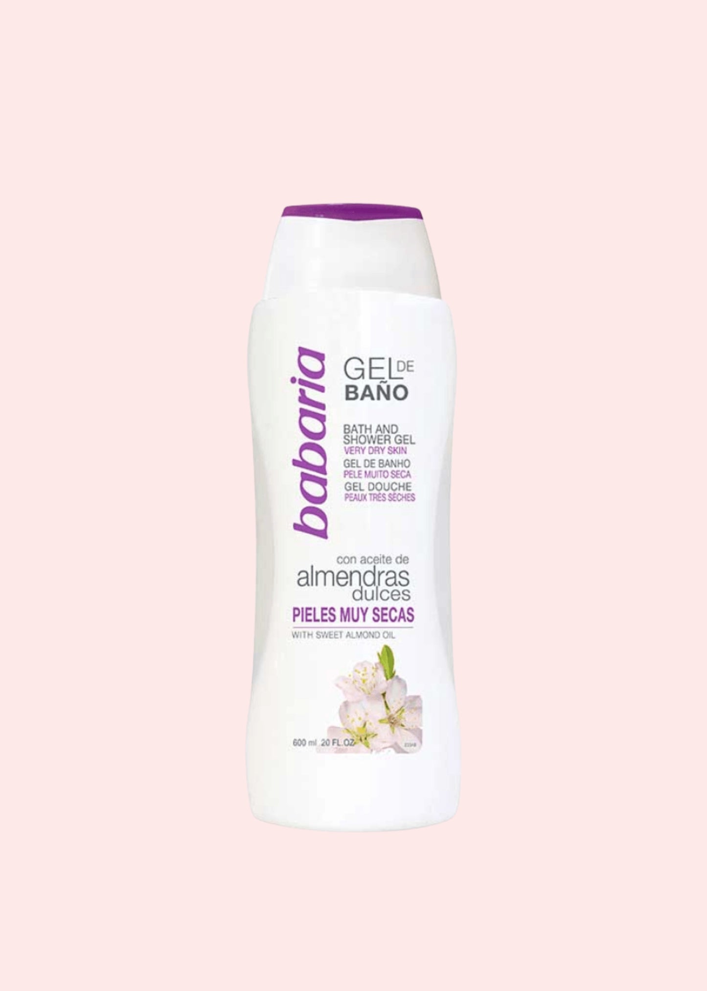 BABARIA GEL DE BAÑO ALMENDRAS DULCES 600 ML