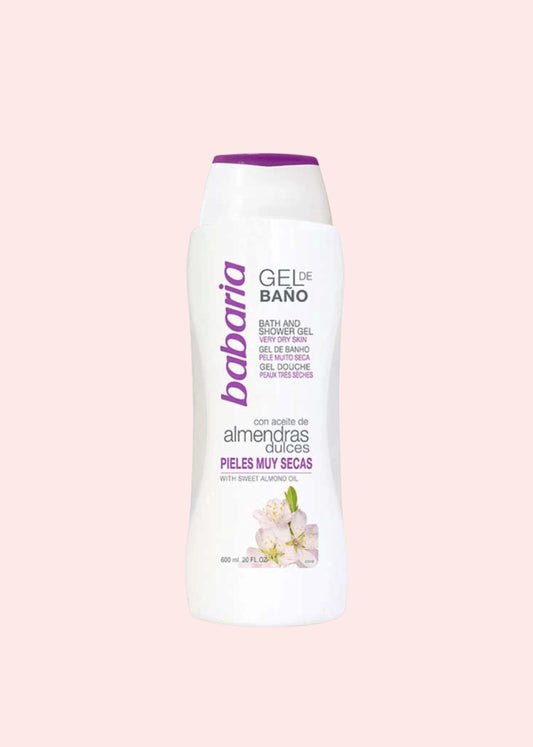 BABARIA GEL DE BAÑO ALMENDRAS DULCES 600 ML