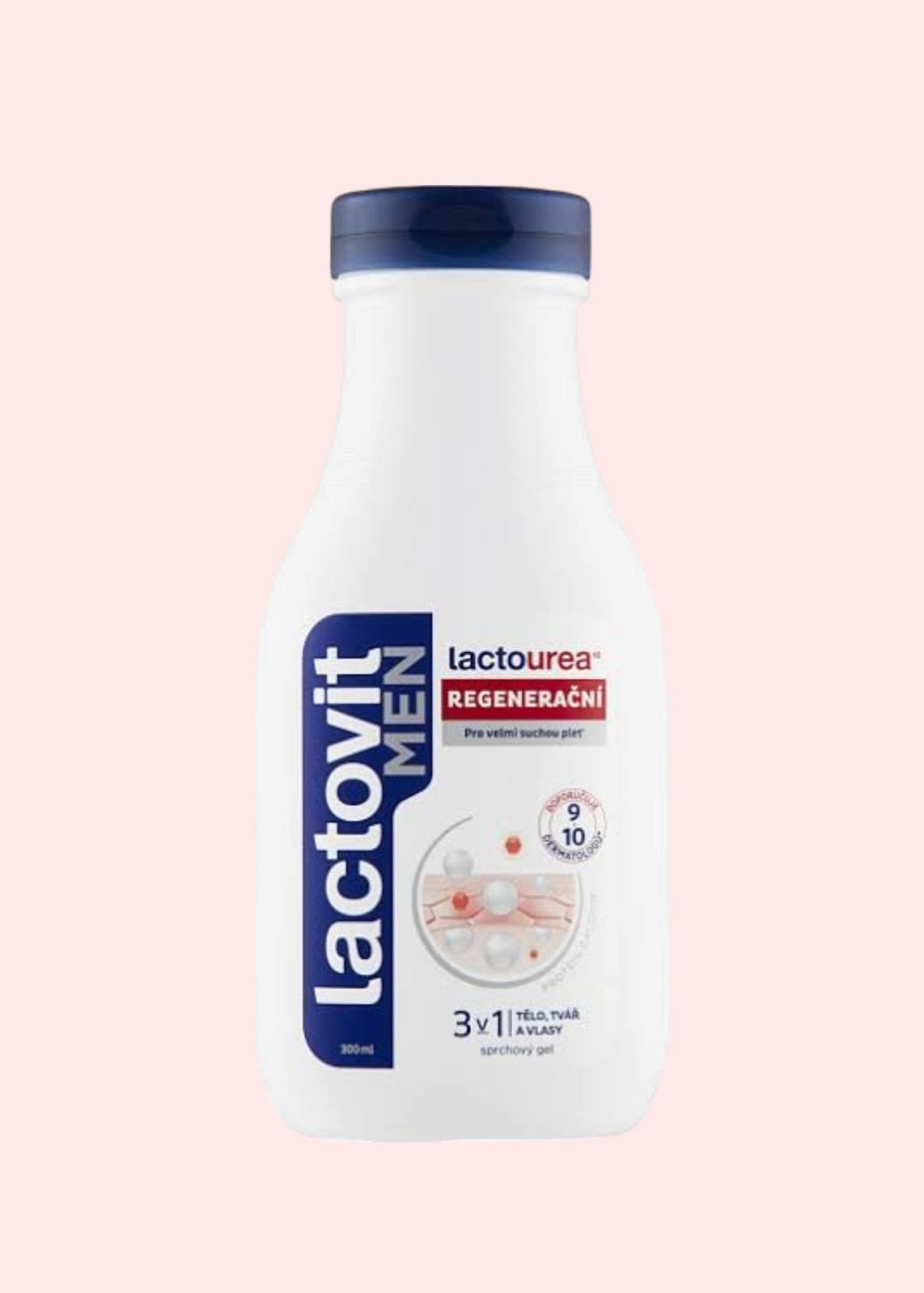 LACTOVIT MEN LACTOUREA GEL DE BAÑO 3 EN 1 500 ML