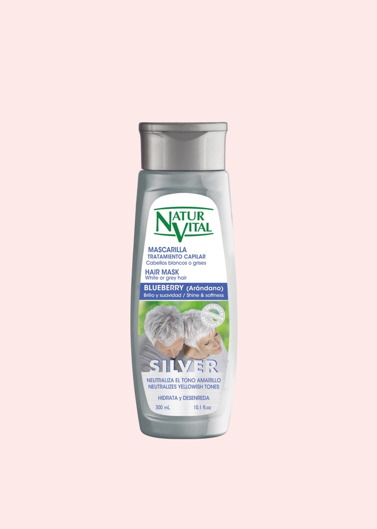 NATURALEZA Y VIDA MASCARILA CABELLOS BLANCOS O GRISES SILVER 300ML
