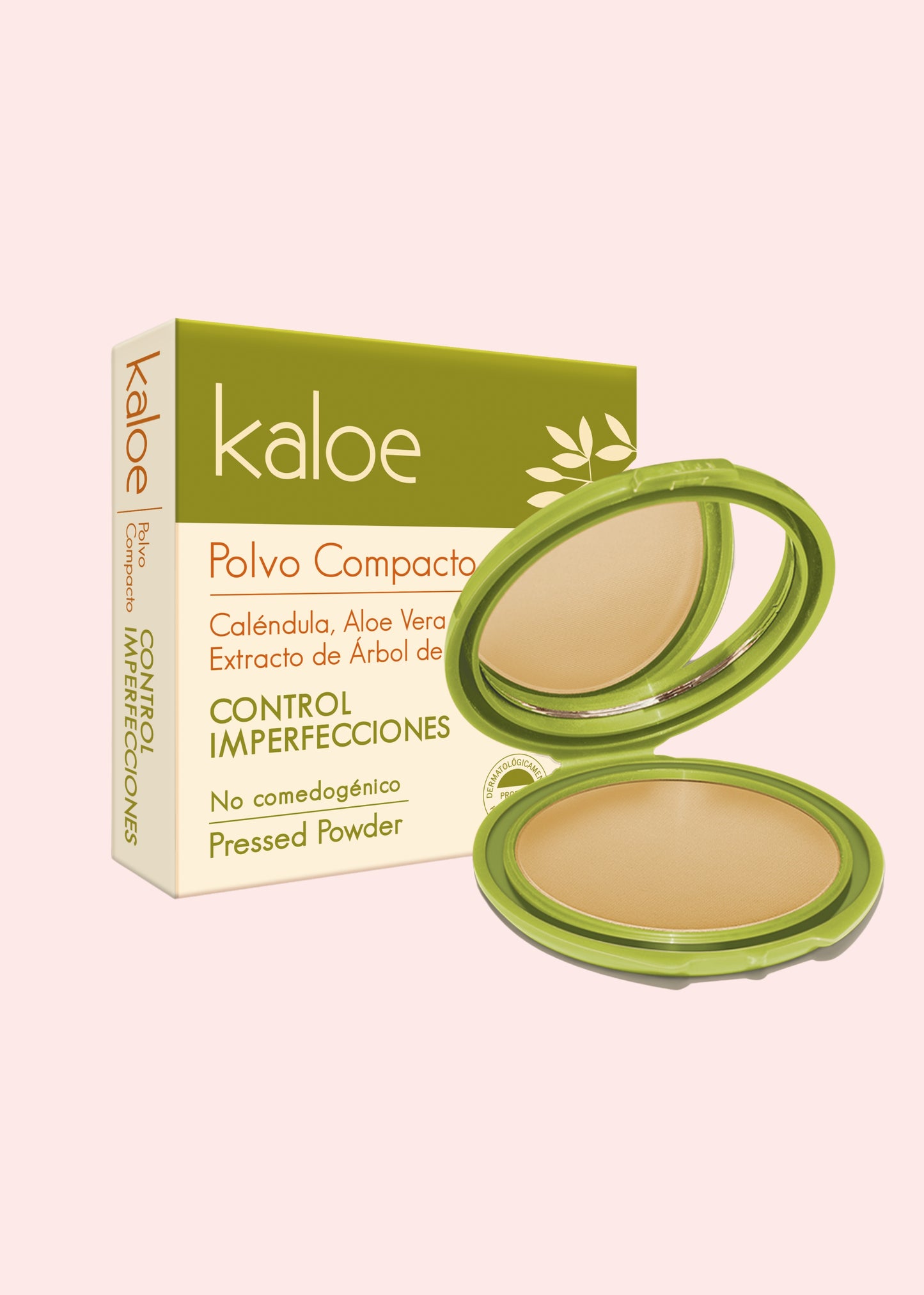 Kaloe Polvo Compacto Control Imperfecciones N3 Miel 15 Gr